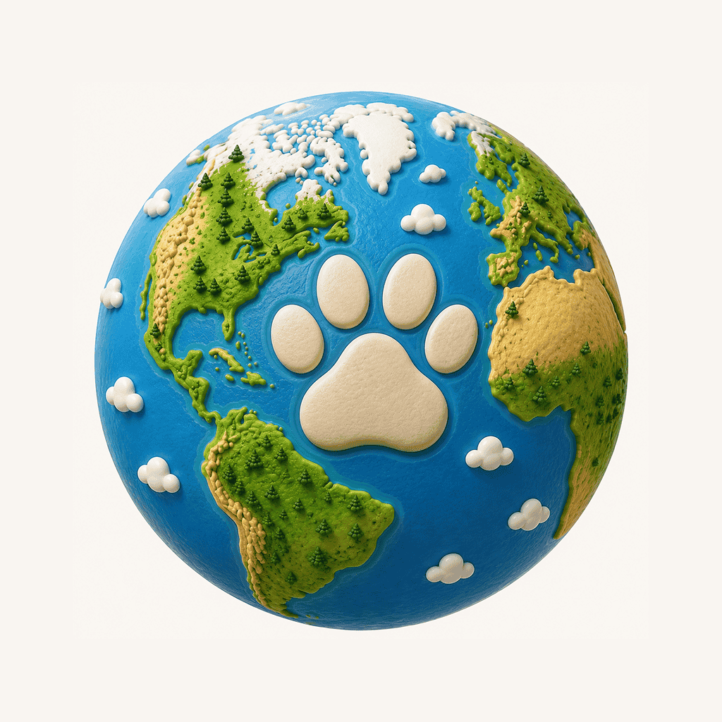 Animal World Map logo
